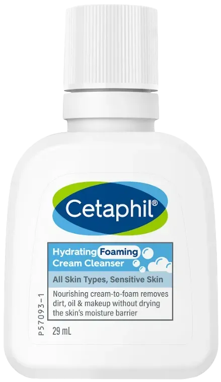 Cetaphil [Gwp] Gift Product. Do Not Press the Order Button to Purchase Cetaphil Hydrating Foaming Cream Cleanser 29 Ml. Cetaphil Hydrating Foaming Cream Cleanser  Facial Cleansing Foam Product  Cream-To-Foam Texture.